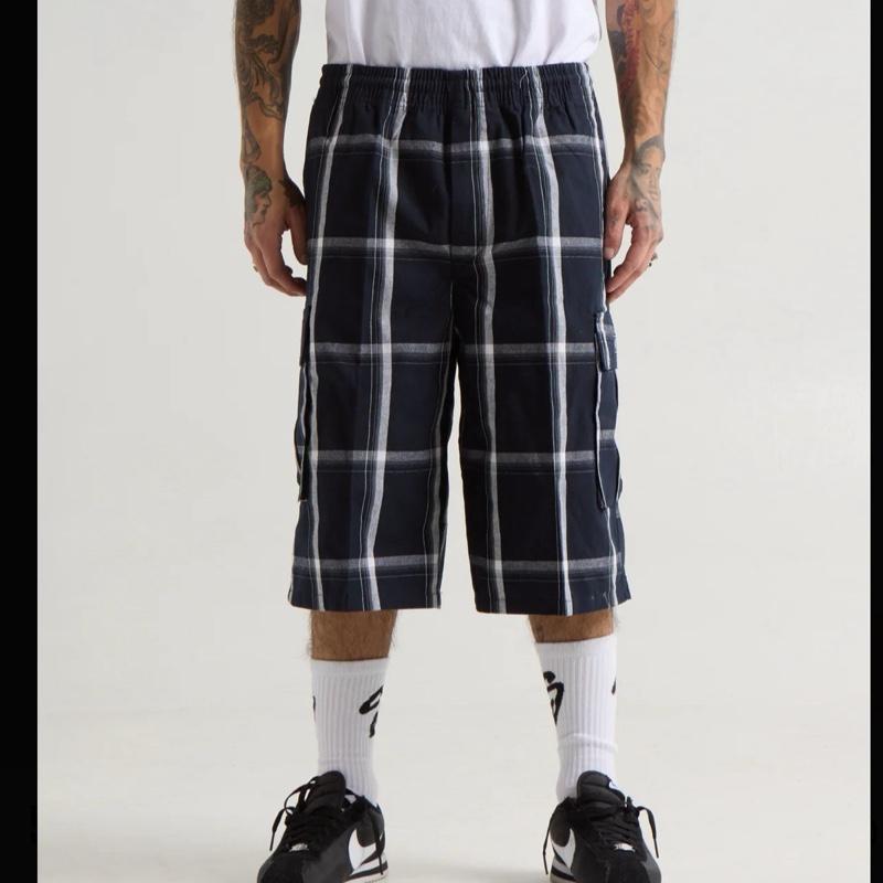 Black Shaka Wear Plaid Shorts
