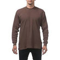 Brown Pro Club Heavyweight Long Sleeve T-Shirt