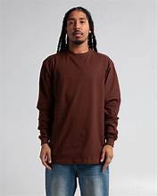 Brown SHAKA Heavyweight LONG SLEEVE T-Shirt