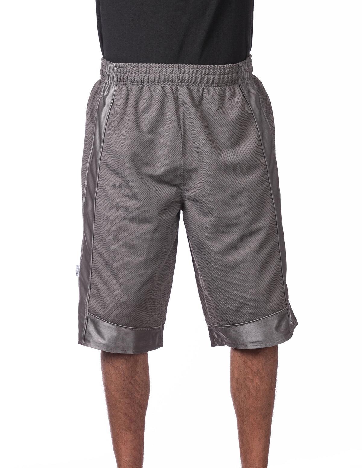 Charcoal Men’s Pro Club Basketball Shorts, Athletic Fit, Court Ready for Active Play, Sporty Look