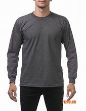 Charcoal Pro Club Long Sleeve Heavyweight T-Shirt