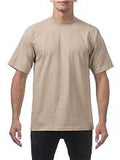 Khaki Men's Pro Club Heavyweight Cotton Short Sleeve T-Shirt