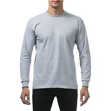 Light Gray Pro Club Long Sleeve Heavyweight T-Shirt