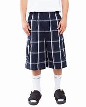 Navy Shaka Wear Plaid Shorts