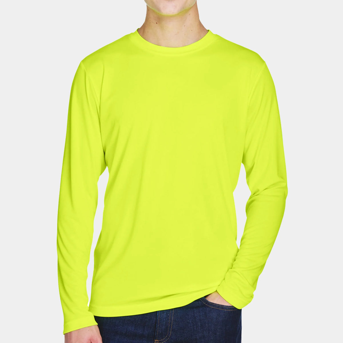 Neon Yellow Active SKAKA Long Sleeve T-Shirt