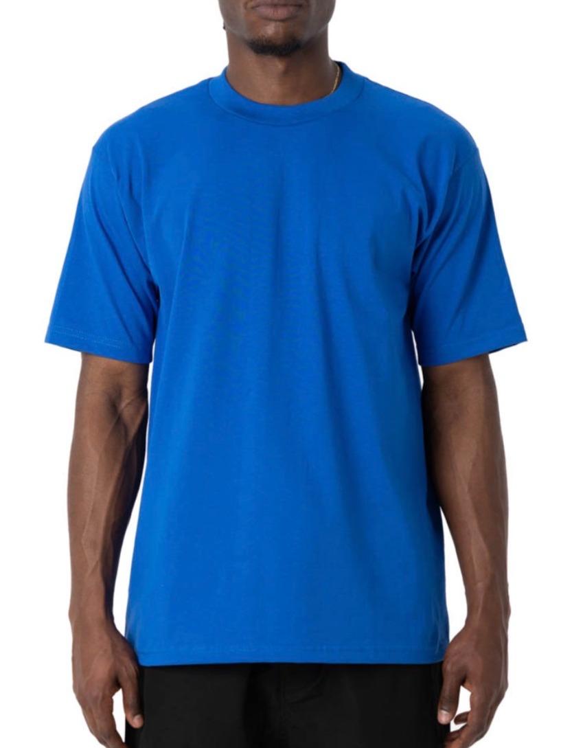 Royal Blue Men's Pro Club Heavyweight Cotton Short Sleeve T-Shirt